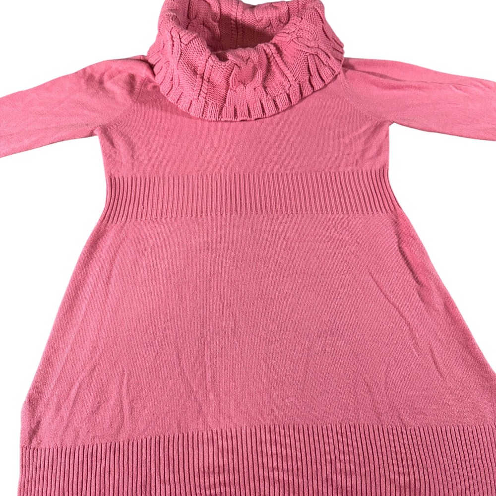 New York & Company Long Sleeve Turtleneck Sweater Pink Women's Size Small Womens